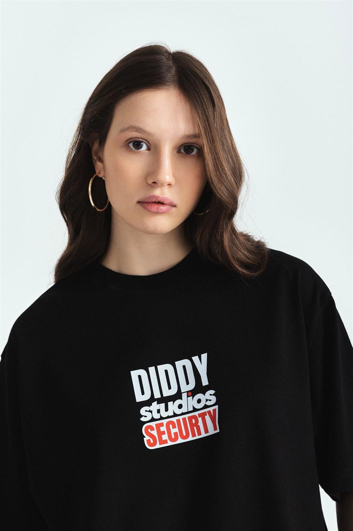 Diddy Securty Premium Baskılı Oversize Tshırt – Diddy Studios oversize t-shirt (detay 10)