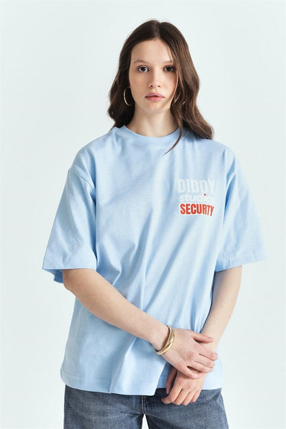 Diddy Securty Premium Baskılı Oversize Tshırt – Diddy Studios oversize t-shirt (detay 5)