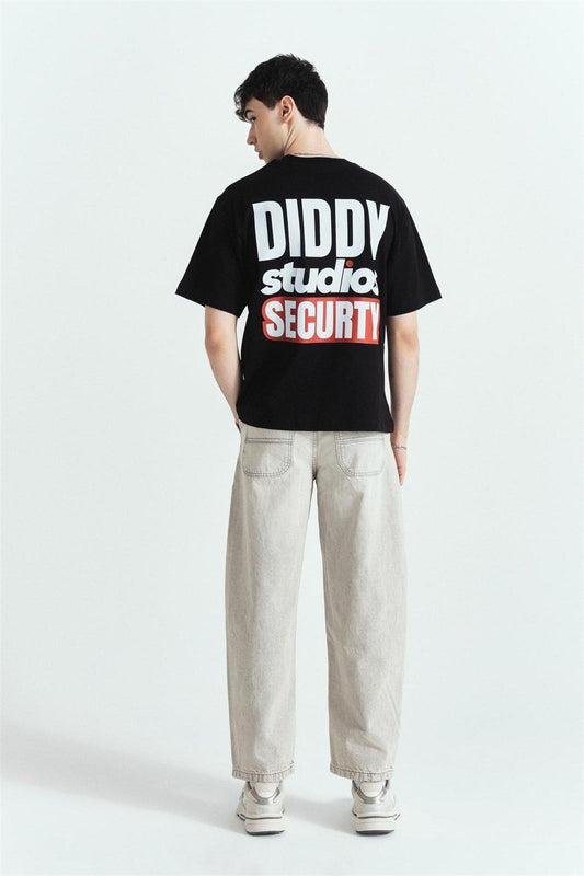 Diddy Securty Premium Baskılı Oversize Tshırt – Diddy Studios oversize t-shirt (detay 2)