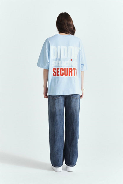 Diddy Securty Premium Baskılı Oversize Tshırt – Diddy Studios oversize t-shirt (detay 8)
