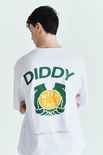 Diddy With Love Premium Baskılı Oversize Tshırt – Diddy Studios oversize t-shirt (detay 4)