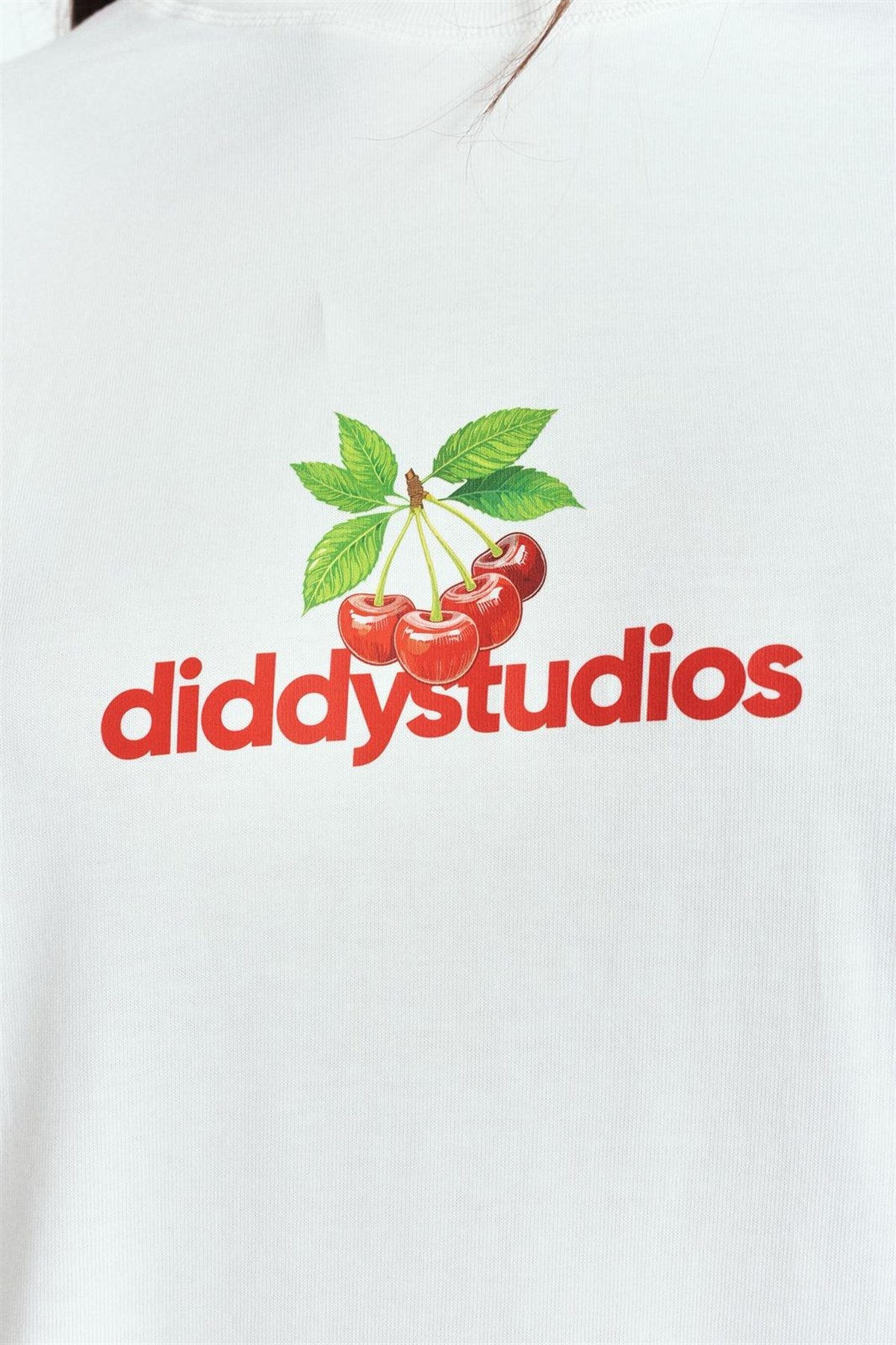 Diddy Cherry Baskılı Premium Oversize Long Sleeve – Diddy Studios oversize sweatshirt (detay 7)