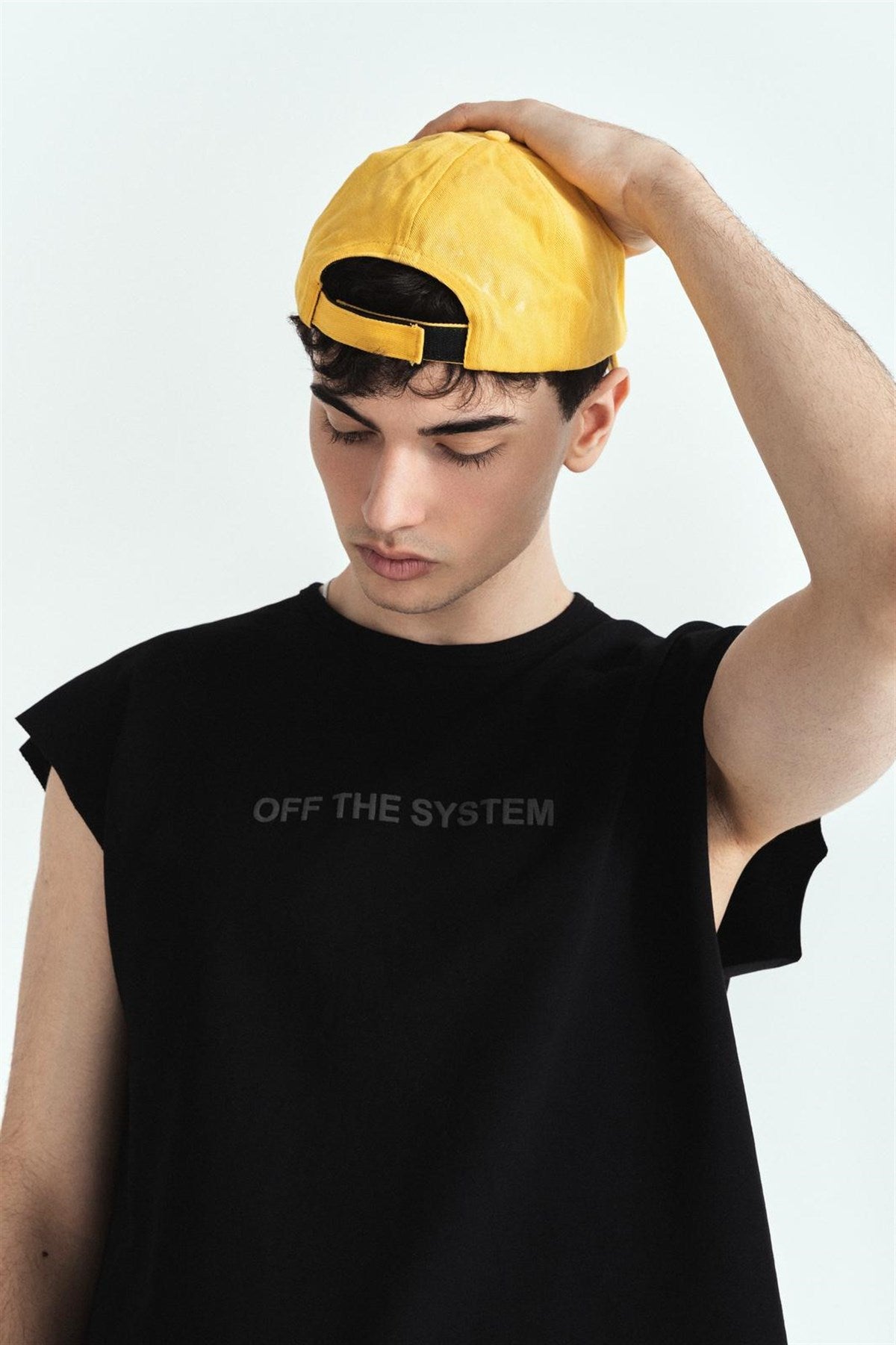 Kabartma Aslan Premium Baskı Oversize Atlet Siyah – Diddy Studios oversize atlet (detay 4)