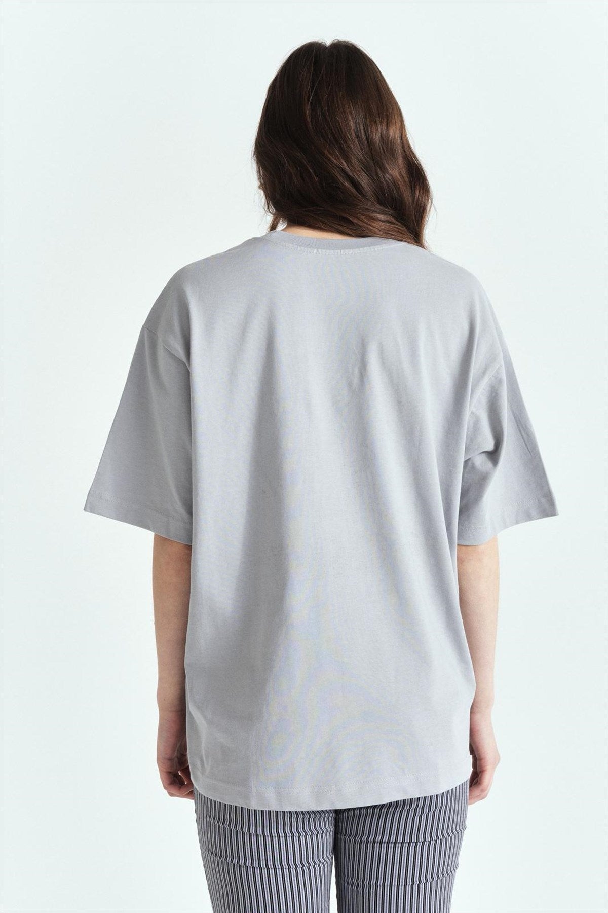 Kırmızı Premium Baskılı Oversize T-Shirt – Diddy Studios oversize t-shirt (detay 7)