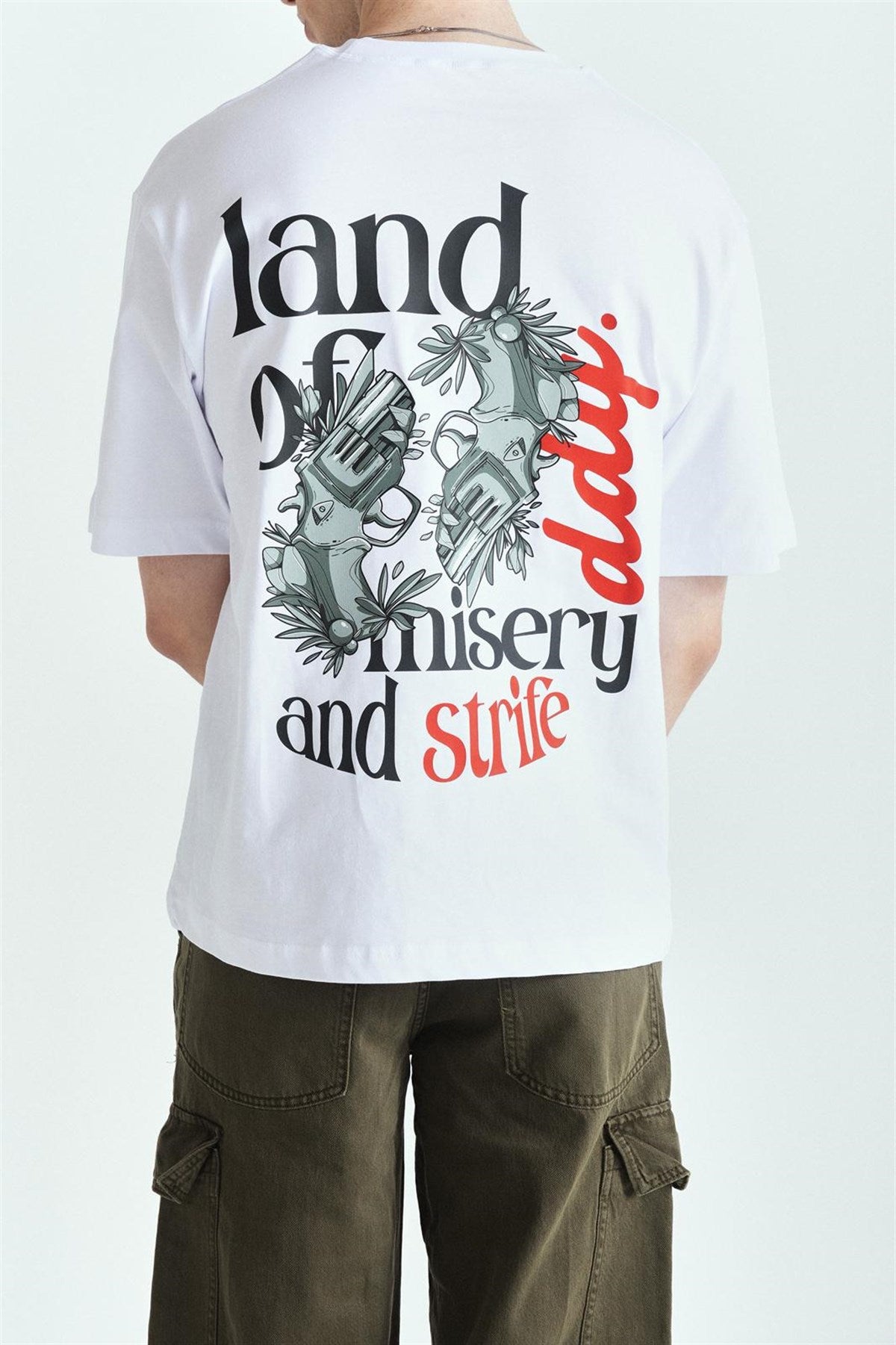 Land Of DDY Premium Baskılı Oversize Tshırt – Diddy Studios oversize t-shirt
