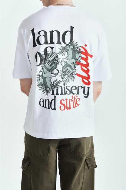 Land Of DDY Premium Baskılı Oversize Tshırt – Diddy Studios oversize t-shirt