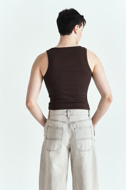 Sporcu Kahverengi Atlet – Diddy Studios oversize atlet (detay 4)