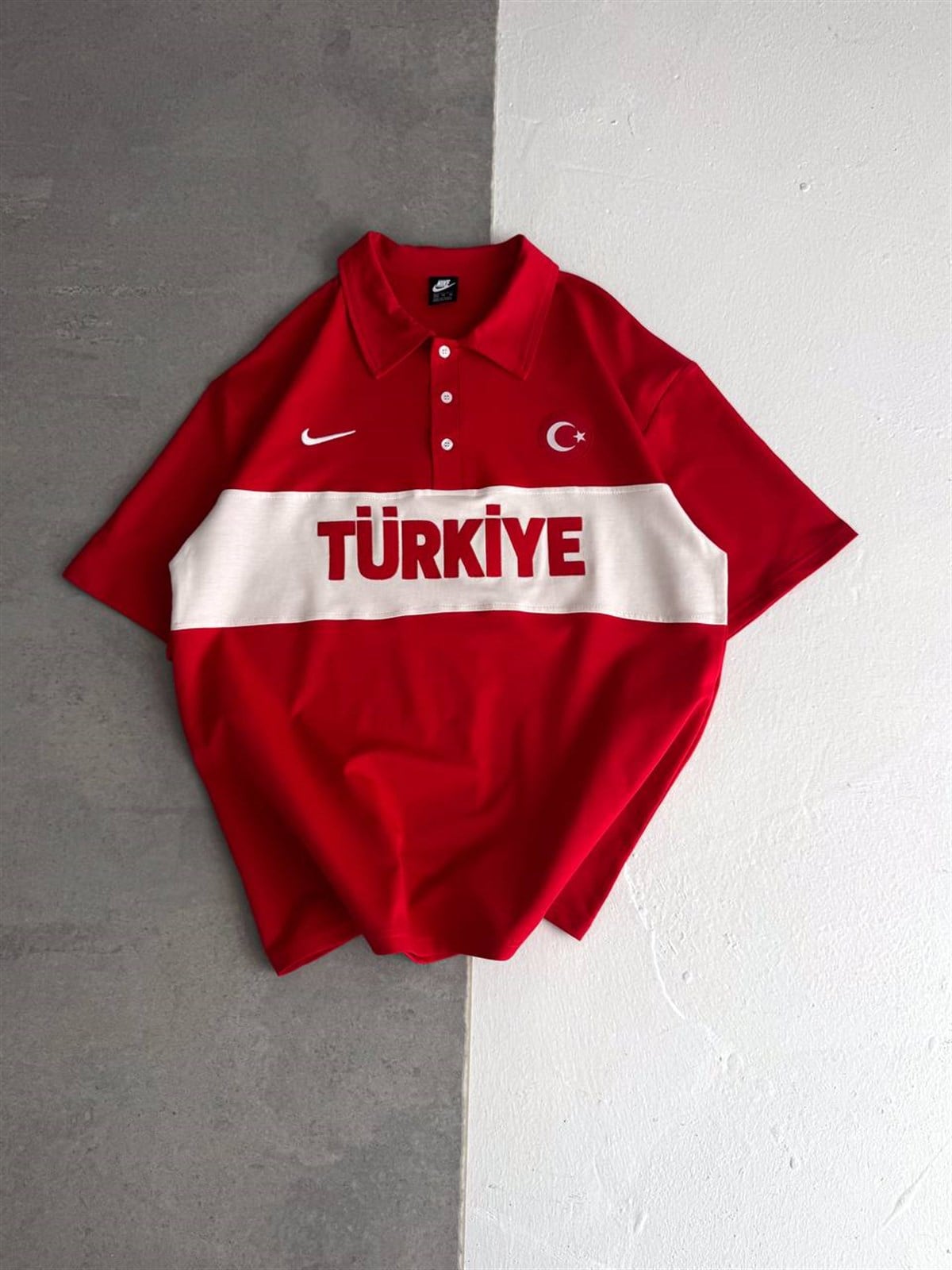 Türkiye Nakışlı Kırmızı Oversize T-Shirt – Diddy Studios oversize t-shirt