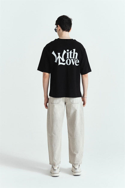 Whit Love Premium Baskılı Oversize Tshırt – Diddy Studios oversize t-shirt (detay 6)