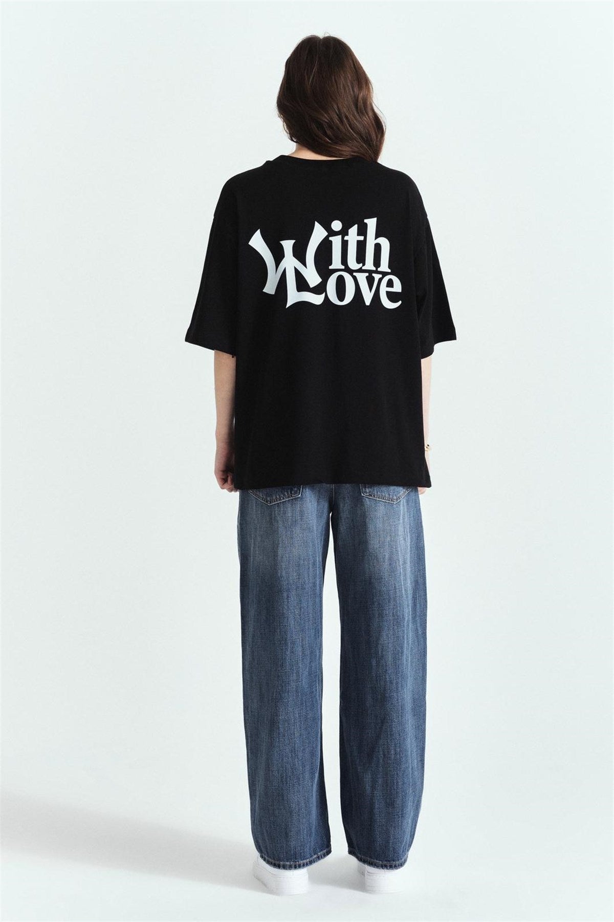 Whit Love Premium Baskılı Oversize Tshırt – Diddy Studios oversize t-shirt (detay 3)